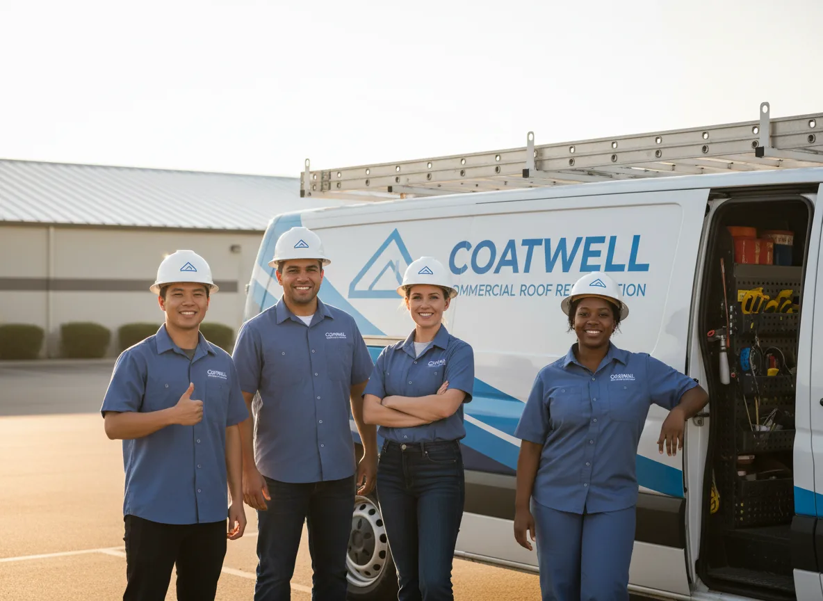 Commercial roof coating company in Stevensville, VA